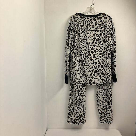 PJ Salvage Cheetah Print Vintage Velour Waffle Pajama Set Women’s Size XL - Picture 2 of 13